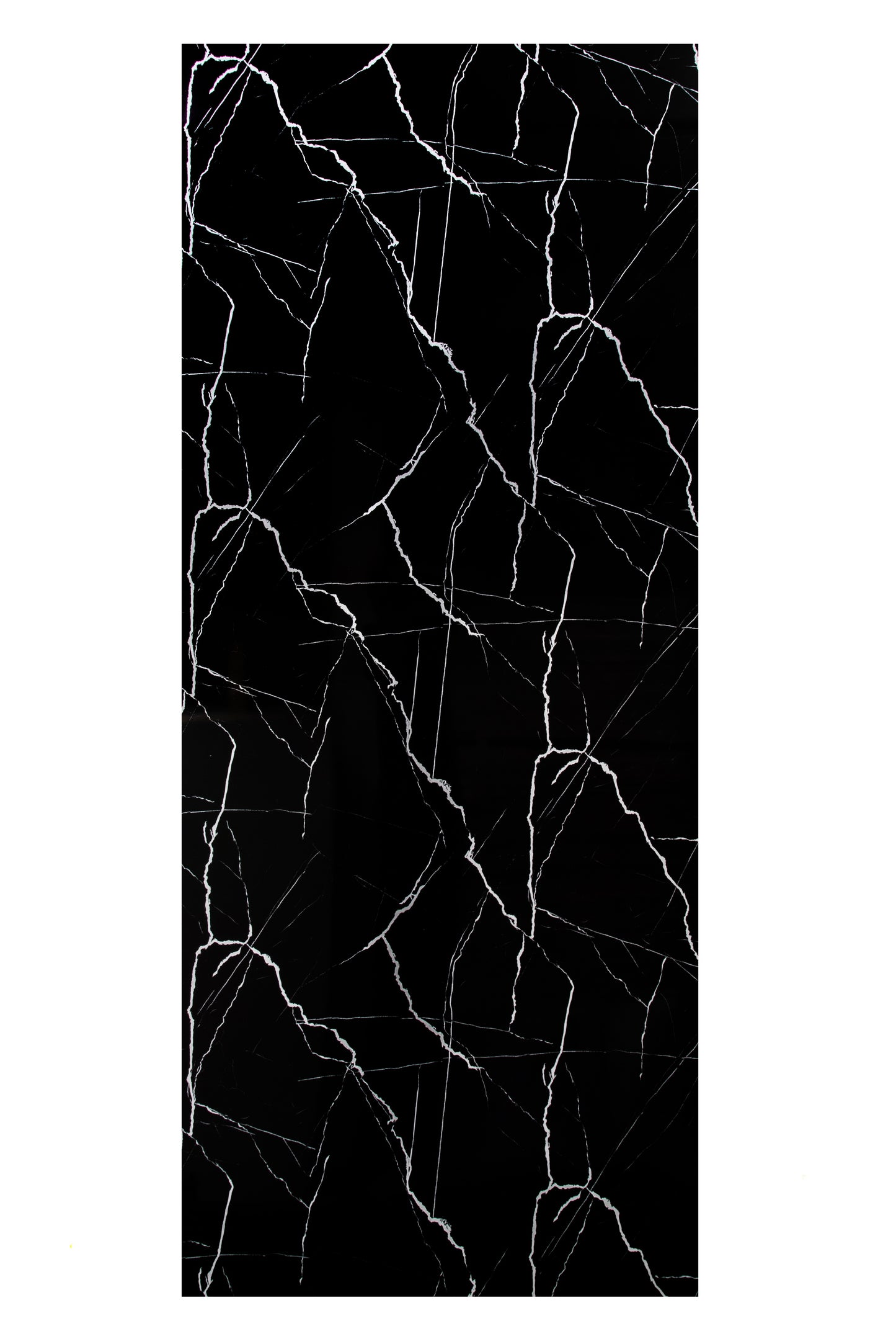 Placa Decorativa PVC Imitatie Marmura, 2800x1200 mm, Negru cu Alb - InteriorLuxDesign
