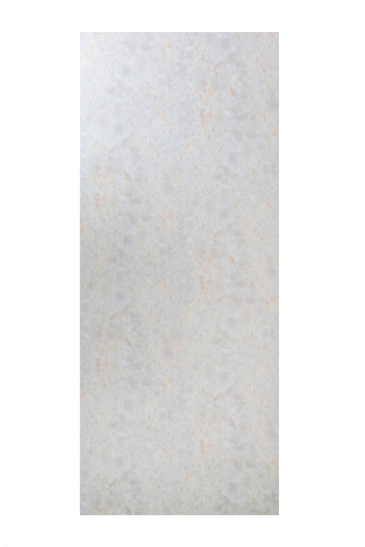 Placa Decorativa PVC Imitatie Marmura, 2800x1200 mm, Gri deschis cu Insertii de Maro - PanelDecorArt
