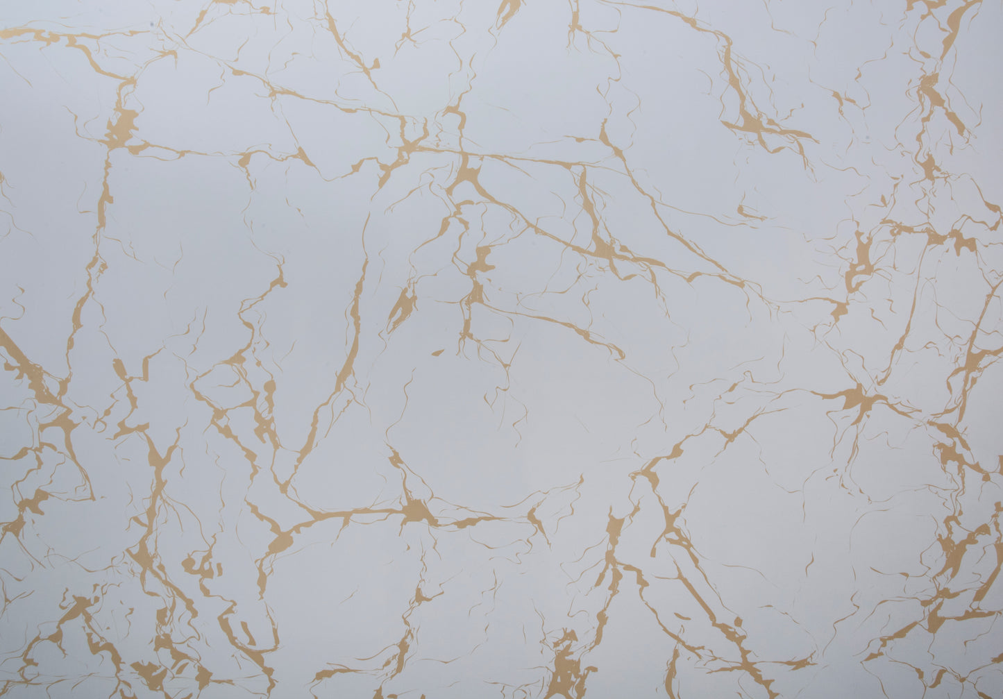 Placa Decorativa PVC Imitatie Marmura, 2800x1200 mm, White and Gold - InteriorLuxDesign