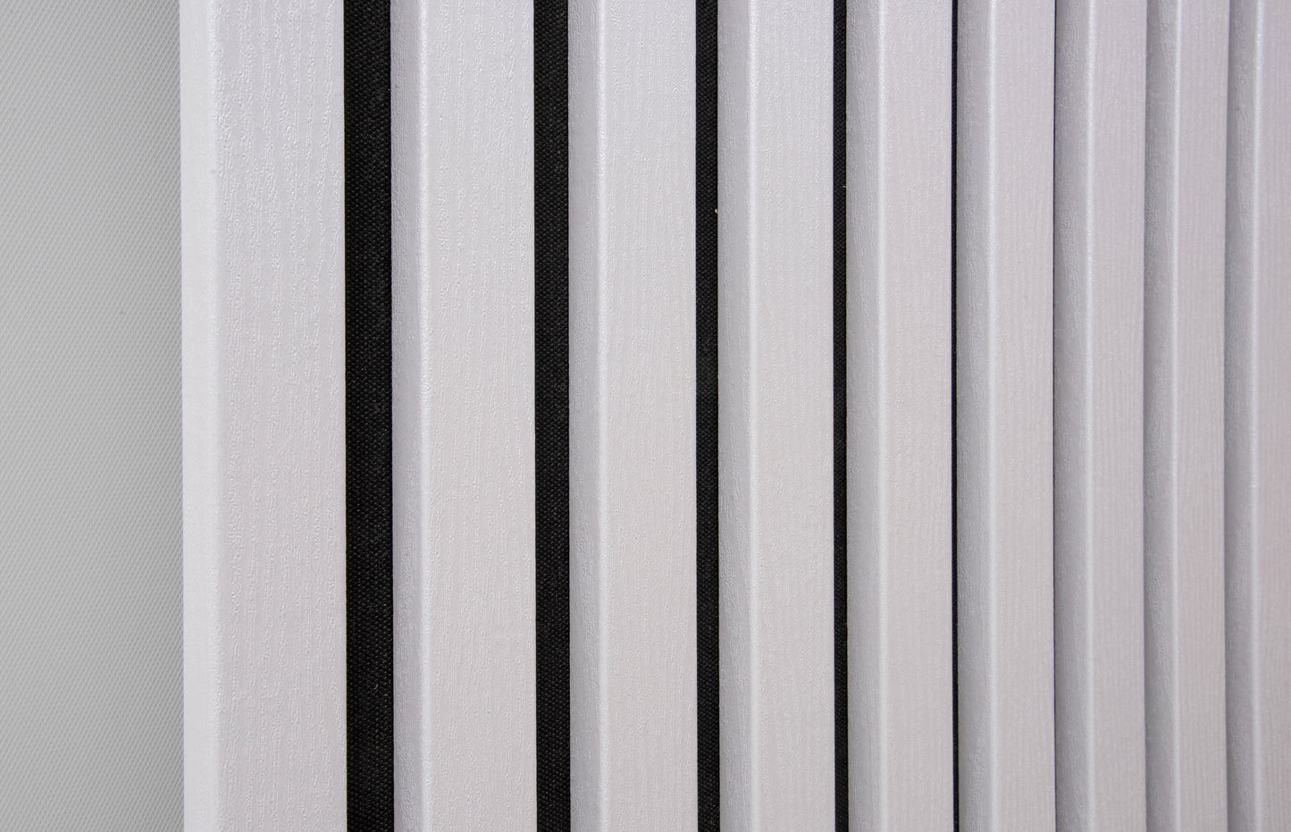 Panou Riflaj Decorativ Acustic, MDF, 2800 x 500 mm, Alb - InteriorLuxDesign