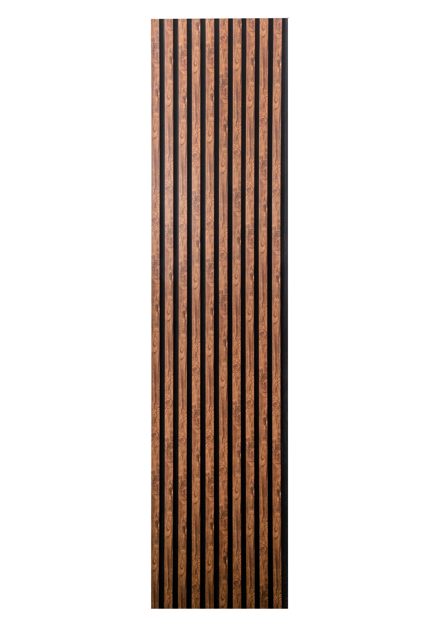 Panou Riflaj Decorativ Acustic, MDF, 2800 x 500 mm, Maro inchis - InteriorLuxDesign