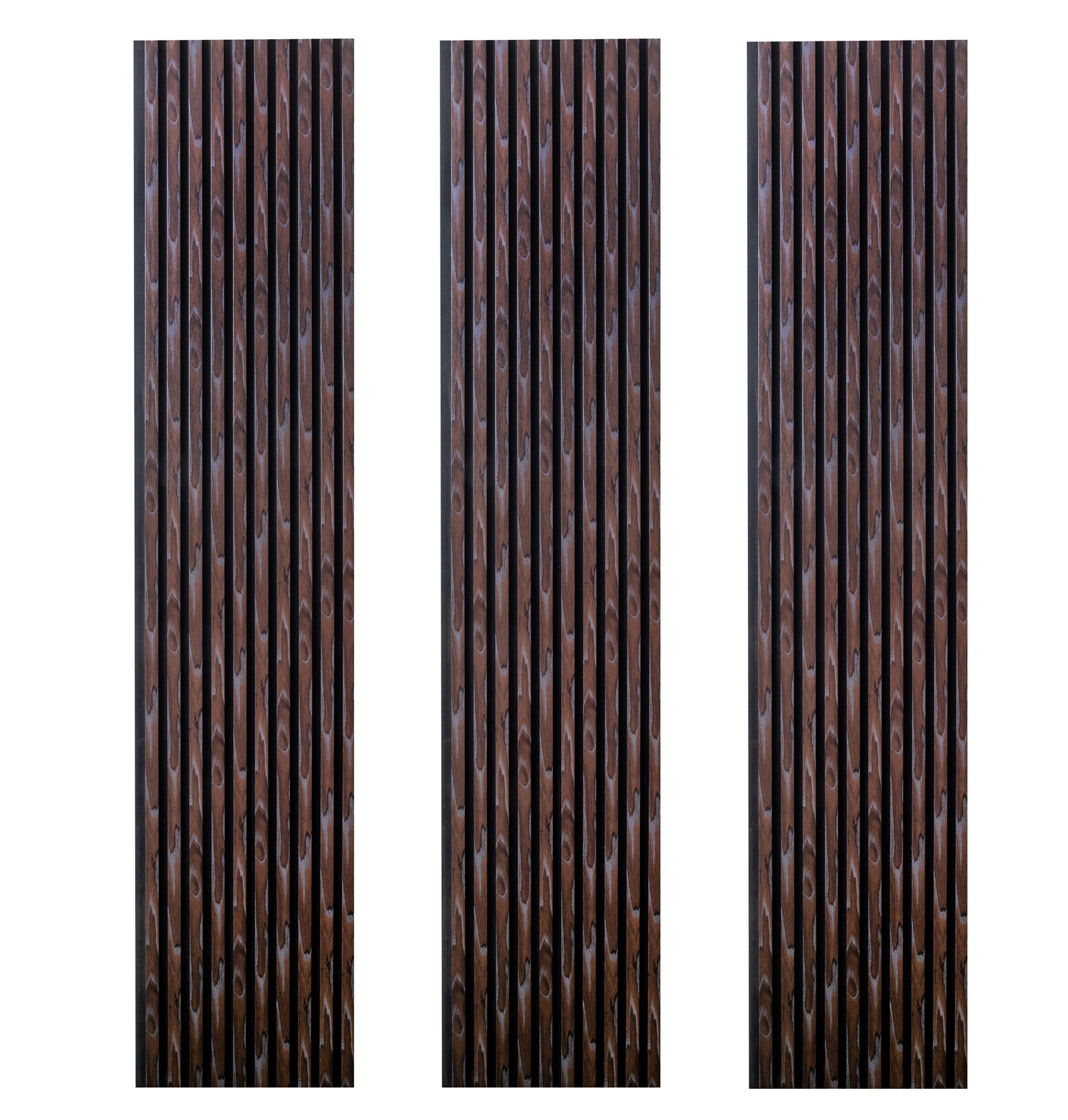 Pachet de 3 Riflaje MDF, 2800 x 500 mm, Maro Modern