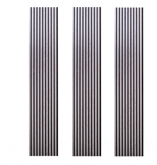 Pachet de 3 riflaje decorative din MDF, culoare Alb cu Pete Maro – PanelDecorArt