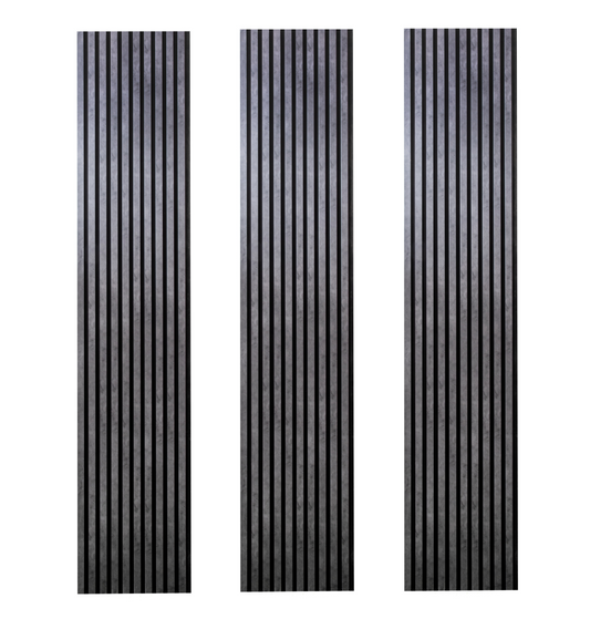 Pachet de 3 riflaje decorative din MDF, culoare Antracitte – PanelDecorArt