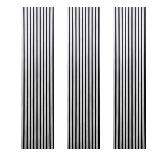 Pachet de 3 riflaje decorative din MDF, culoare Gri – PanelDecorArt