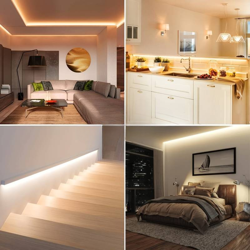 Banda LED de culoare Alb Cald pentru Dormitor, TV, Living sau orice Incapere, conectivitate USB, 10 m - InteriorLuxDesign