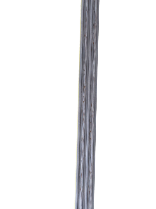 Panou Riflaj Decorativ, WPC, 2800 x 170 mm, Gri