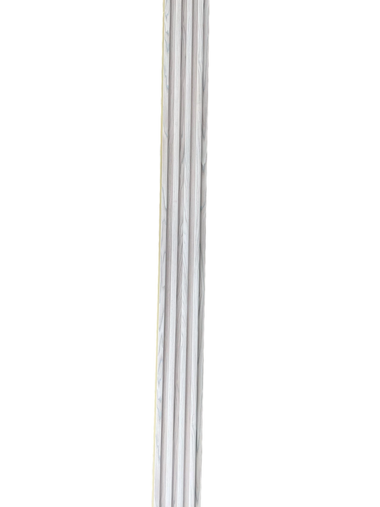 Panou Riflaj Decorativ, WPC, 2800 x 170 mm, Alb