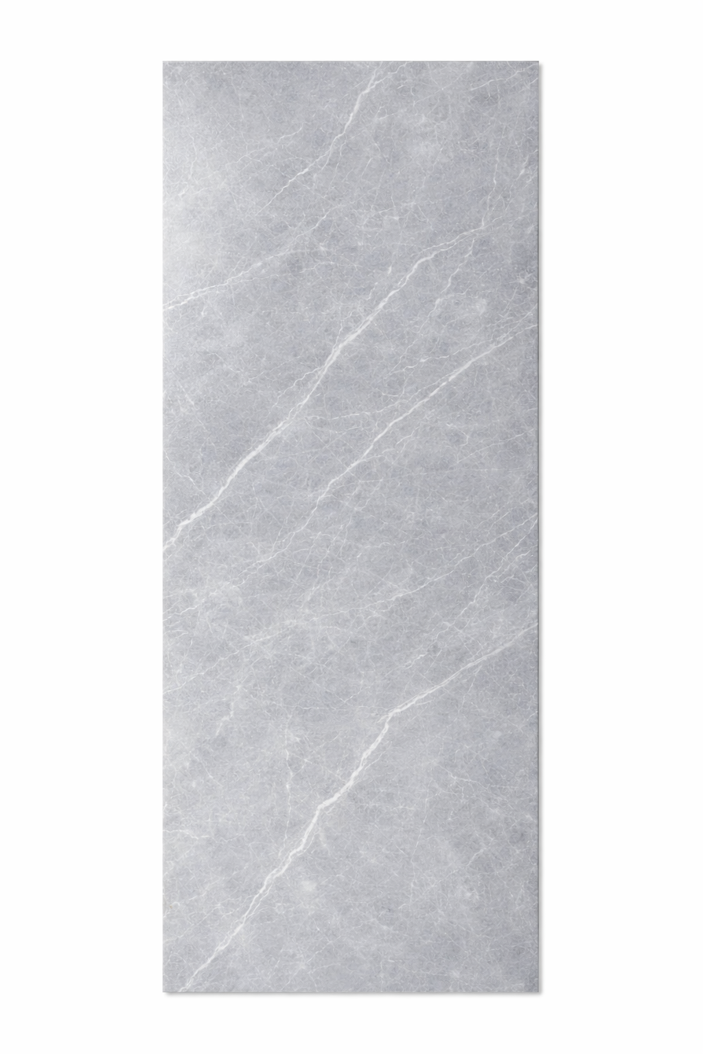 Placa Decorativa SPC Imitatie Marmura, 2800 x 1200 x 3 mm, Gri cu Linii Albe (Suprafata Lucioasa)