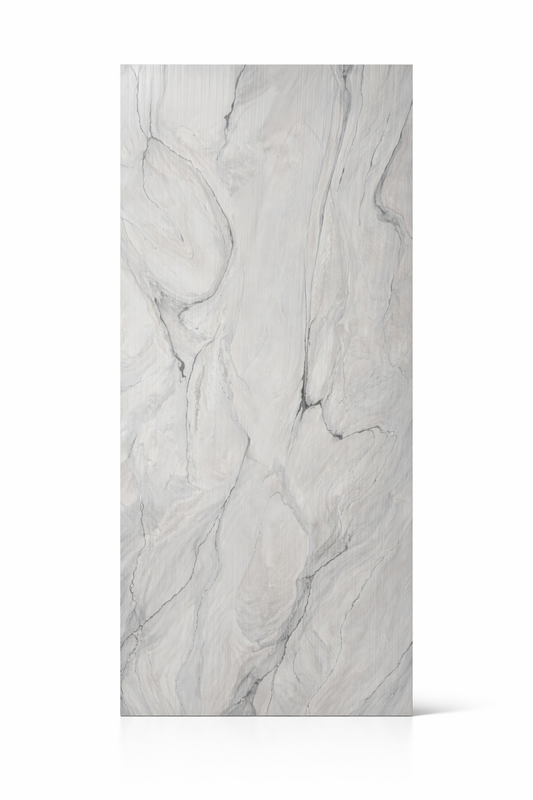 Placa Decorativa PVC Imitatie Marmura, 2800x1200 mm, Blue with Lines