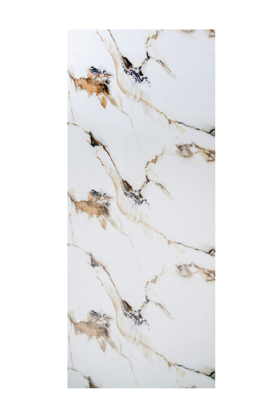 Placa Decorativa PVC Imitatie Marmura, 2800x1200 mm, White Sensation - InteriorLuxDesign