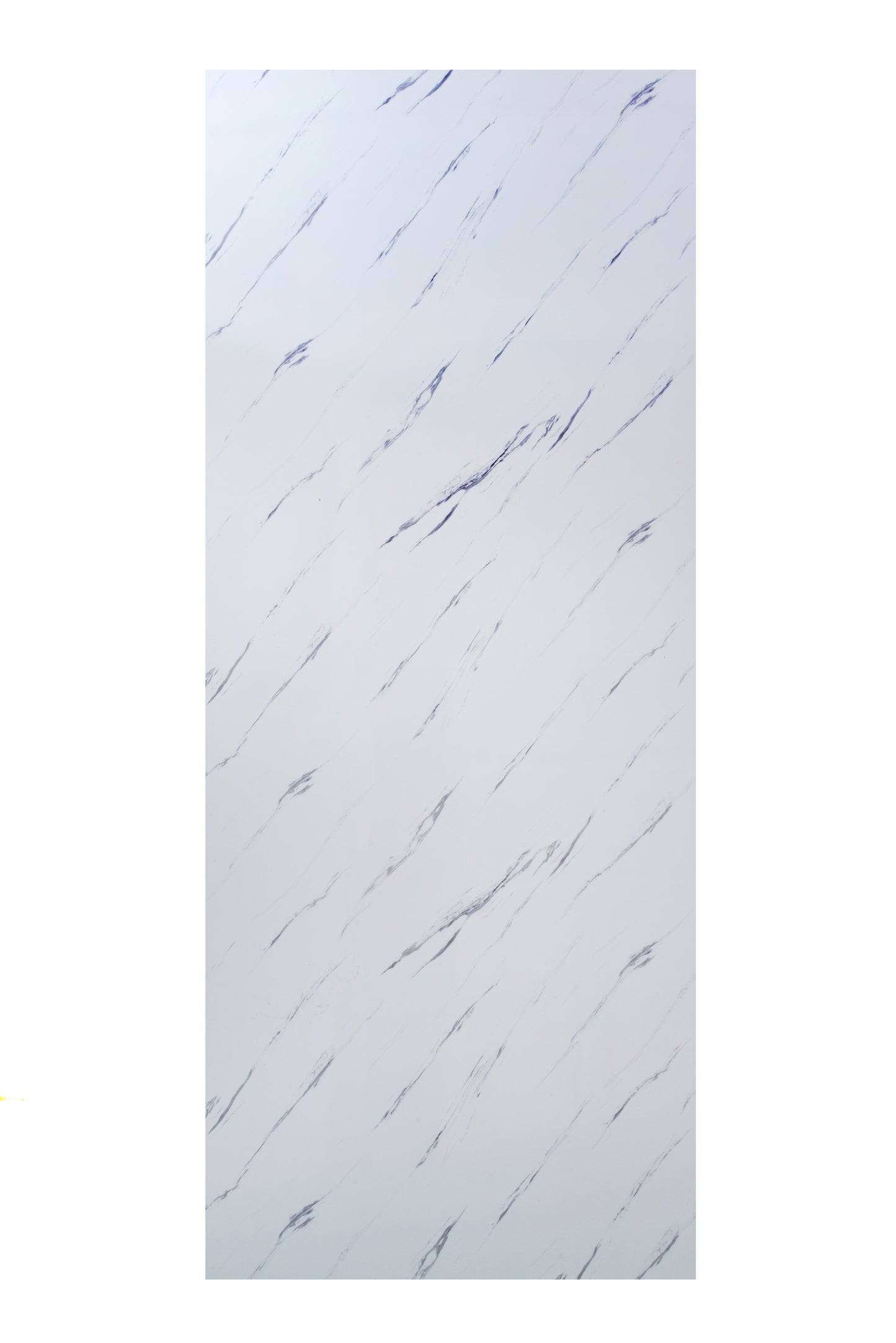 Placa Decorativa PVC Imitatie Marmura, 2800x1200 mm, Alb cu Dungi Gri - PanelDecorArt