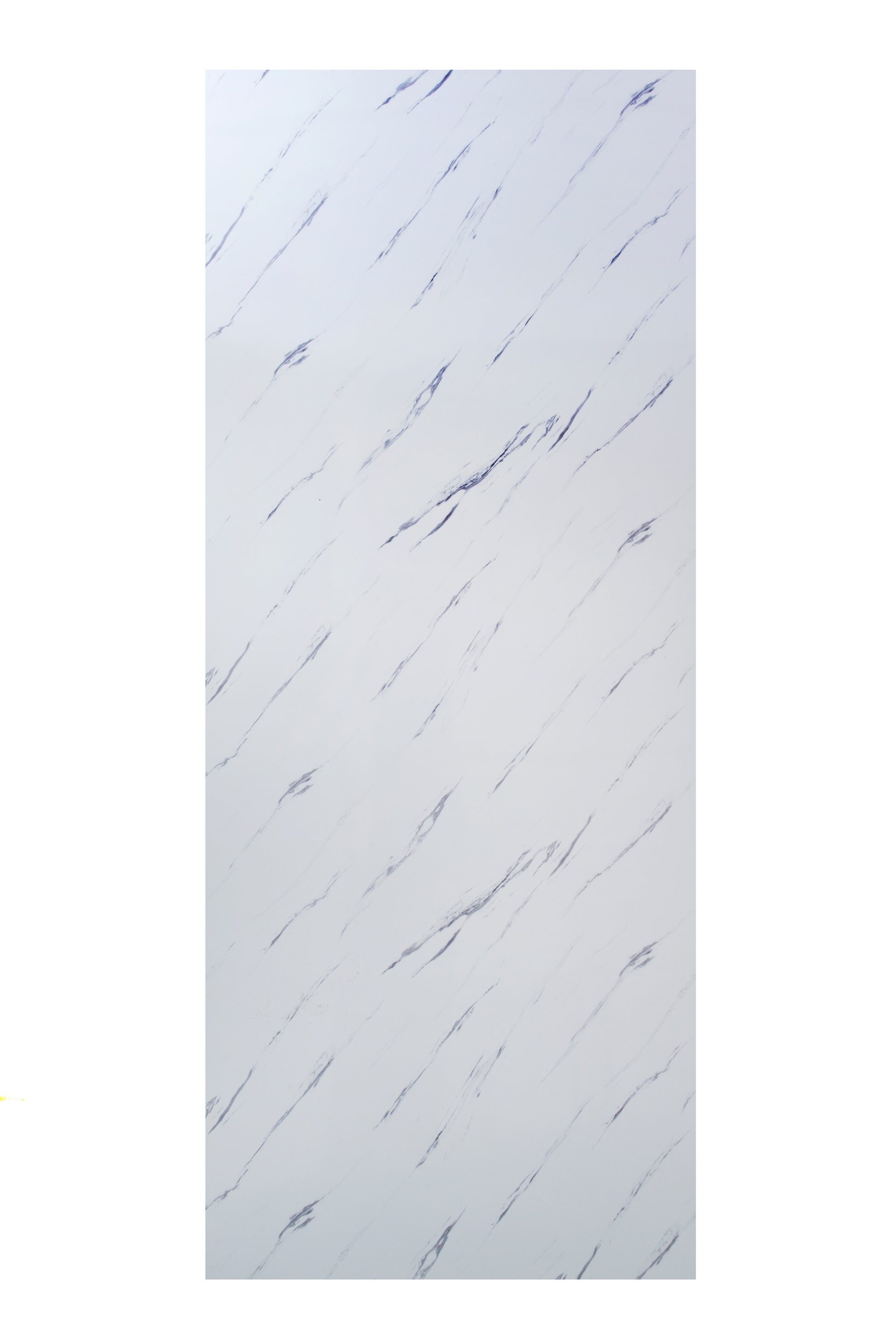 Placa Decorativa PVC Imitatie Marmura, 2800x1200 mm, Alb cu Dungi Gri - PanelDecorArt