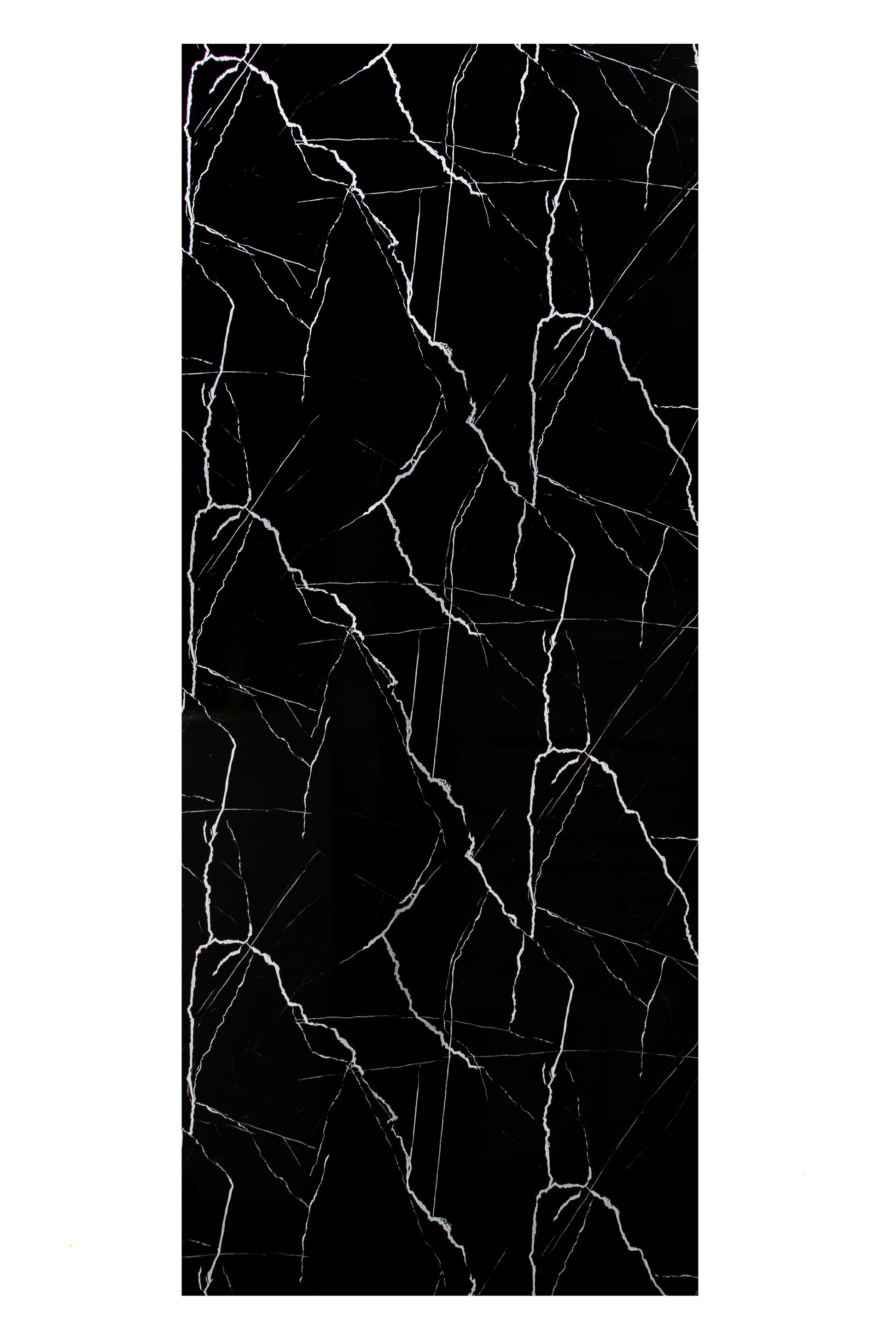 Placa Decorativa PVC Imitatie Marmura, 2800x1200 mm, Negru cu Alb - InteriorLuxDesign