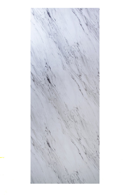 Placa Decorativa PVC Imitatie Marmura, 2800x1200 mm, Gri mat cu Maro - InteriorLuxDesign