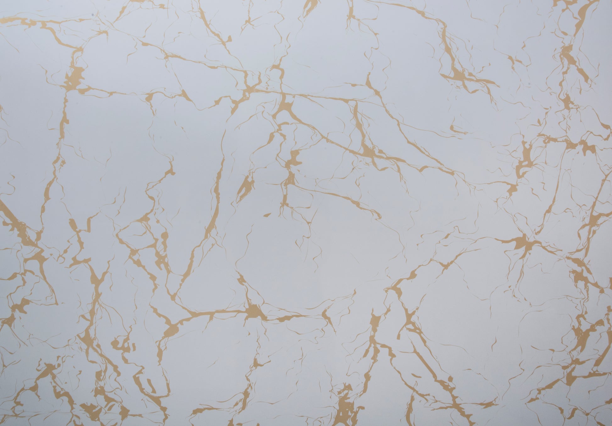 Placa Decorativa PVC Imitatie Marmura, 2800x1200 mm, White and Gold - InteriorLuxDesign