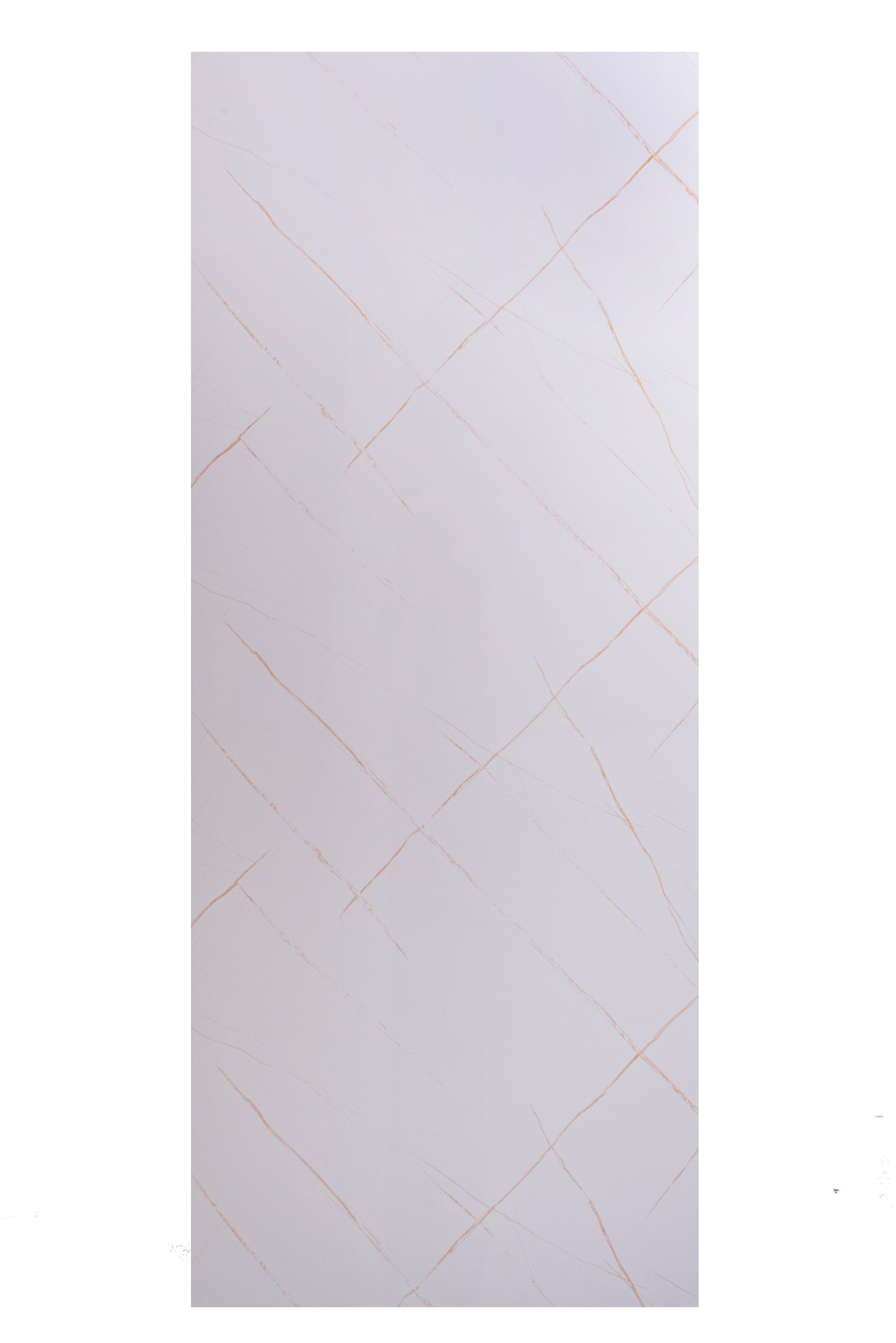 Placa Decorativa PVC Imitatie Marmura, 2800x1200 mm, White with Gold - InteriorLuxDesign