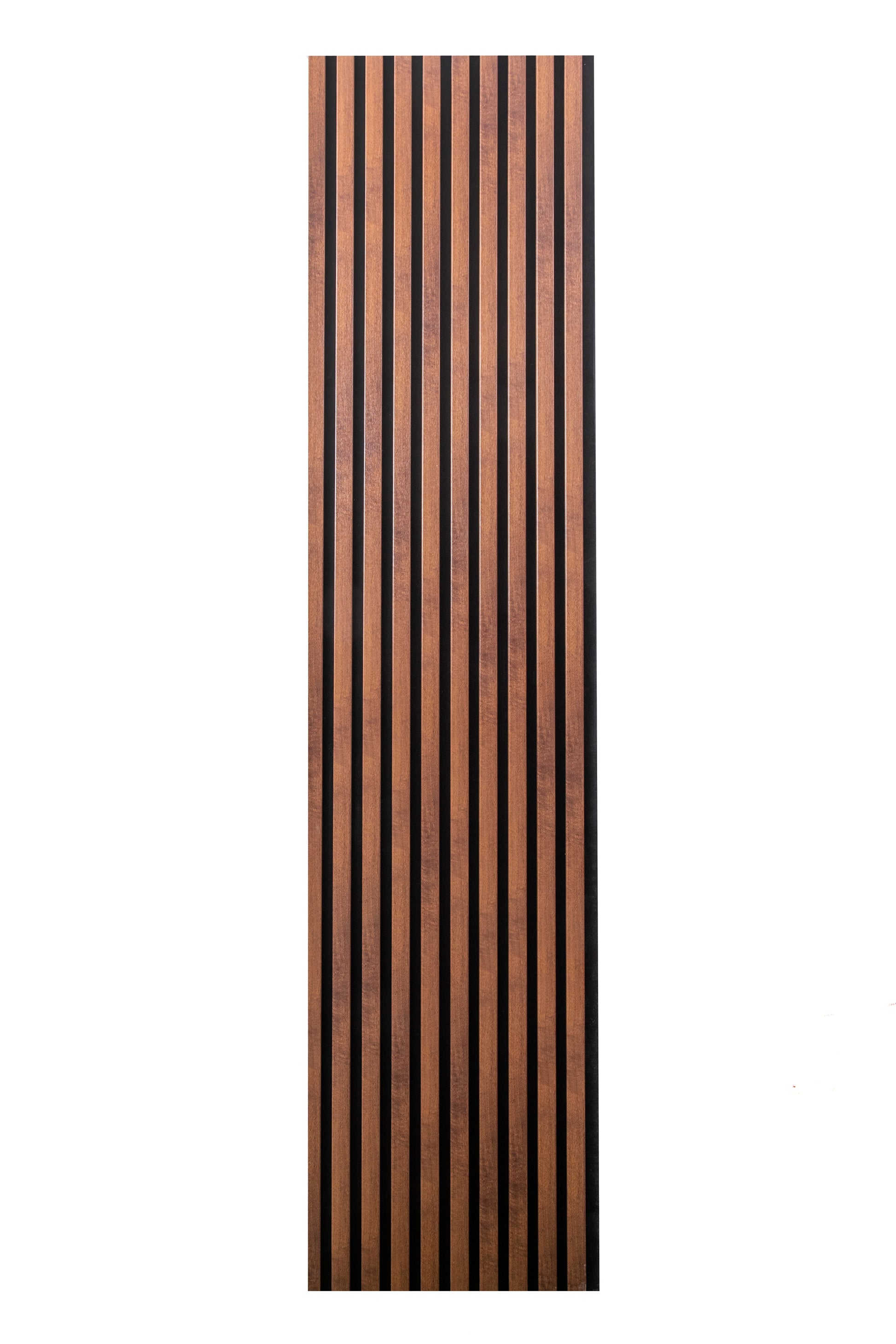 Panou Riflaj Decorativ Acustic, MDF, 2800 x 500 mm, Stejar Maro Inchis - InteriorLuxDesign