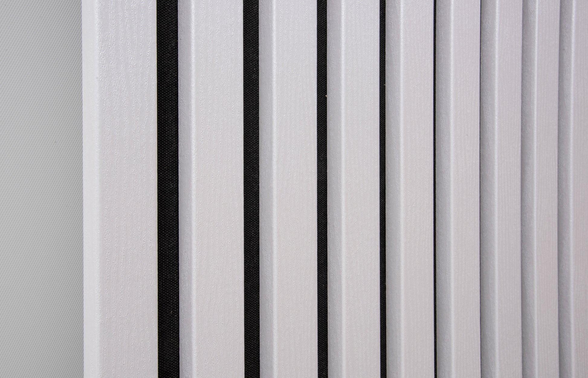 Panou Riflaj Decorativ Acustic, MDF, 2800 x 500 mm, Alb - InteriorLuxDesign