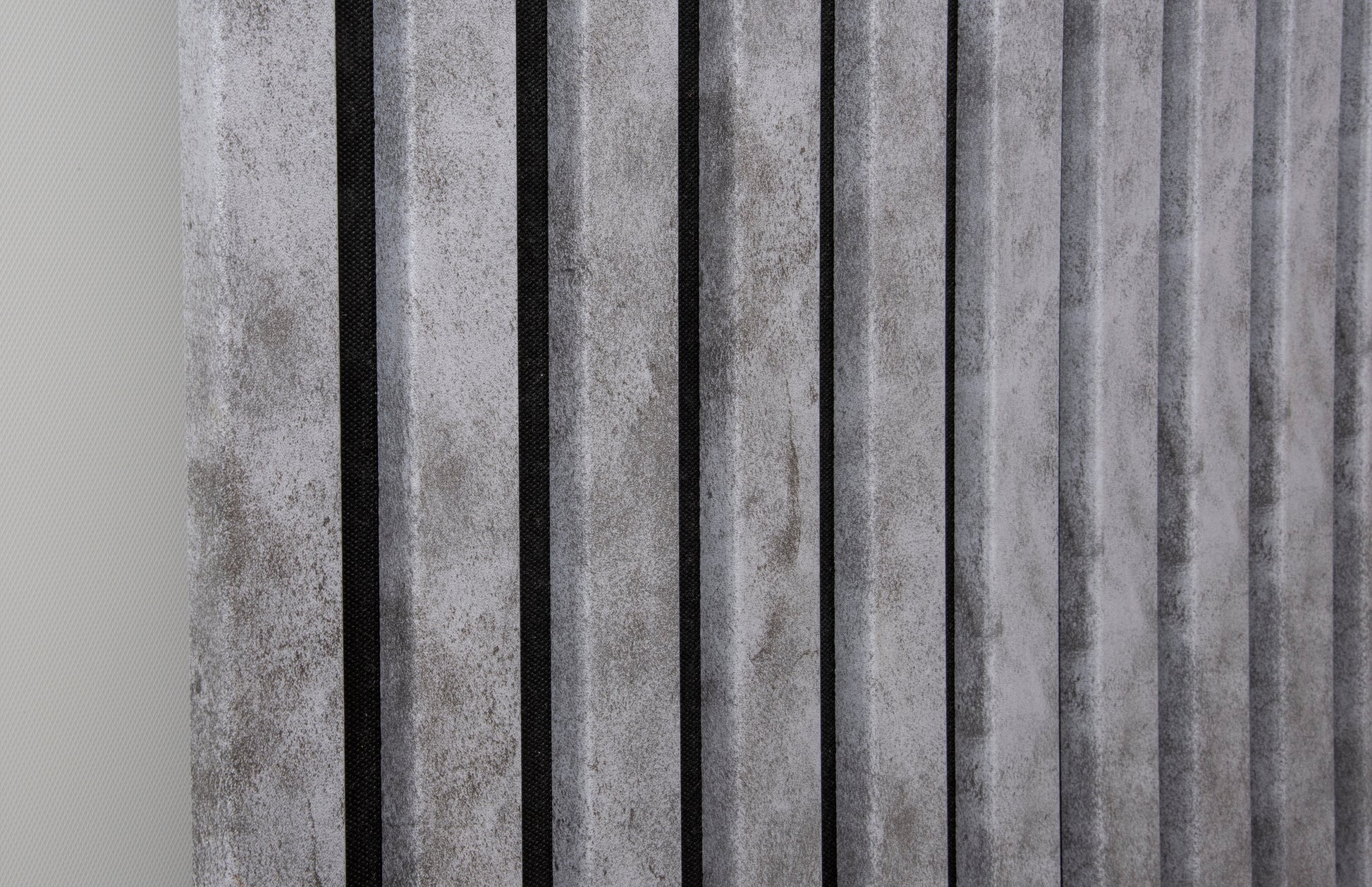 Panou Riflaj Decorativ Acustic, MDF, 2800 x 500 mm, Silver - InteriorLuxDesign