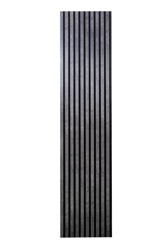 Panou Riflaj Decorativ Acustic, MDF, 2800 x 500 mm, Antracitte - InteriorLuxDesign