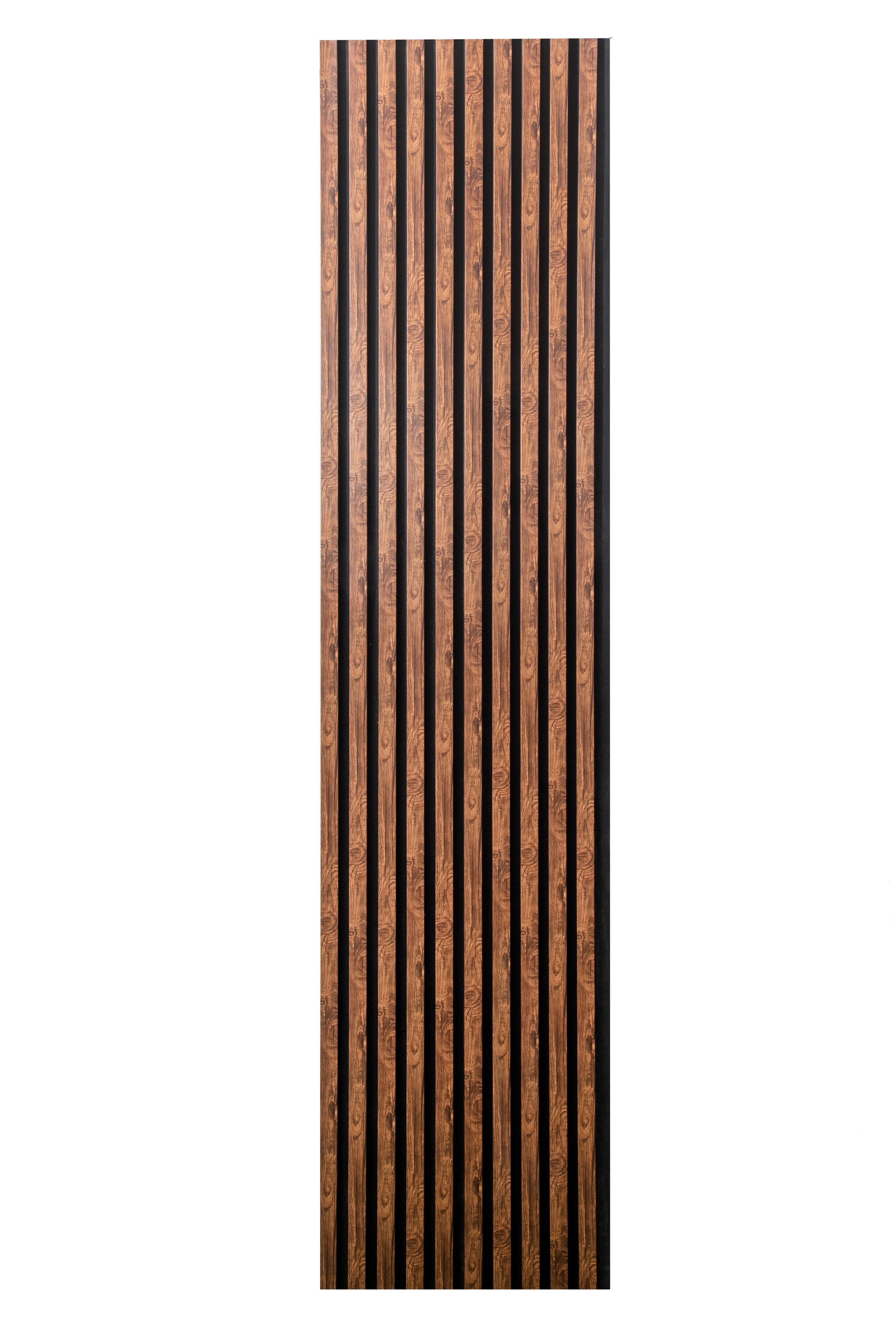 Panou Riflaj Decorativ Acustic, MDF, 2800 x 500 mm, Maro inchis - InteriorLuxDesign